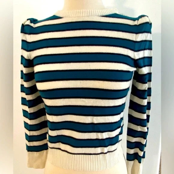GOOP Gwennette Paltrow knit cute sweater knit stripes Gwyneth Paltrow sz  XS